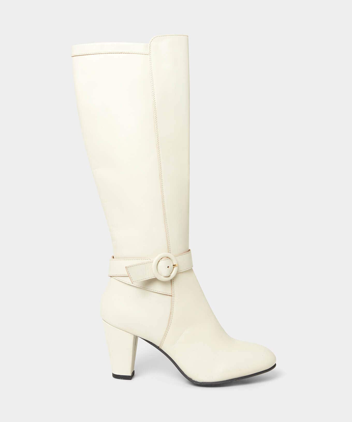 Knee High Boots | Party Footwear | Boots & Shoes | Sale Boots & Shoes | Top Picks | Top Picks | Women's | Women's Joe Browns About Town Tall Leather Boots Winter White