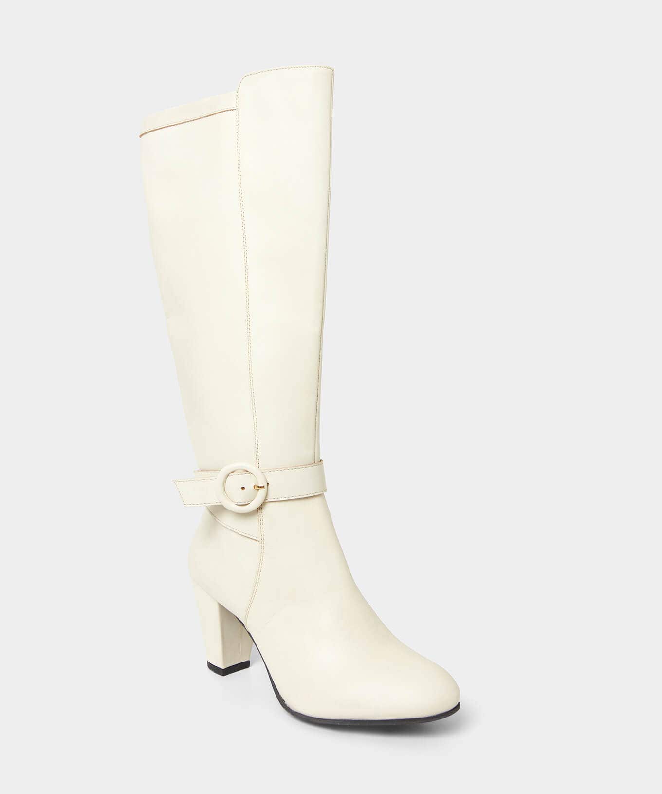 Knee High Boots | Party Footwear | Boots & Shoes | Sale Boots & Shoes | Top Picks | Top Picks | Women's | Women's Joe Browns About Town Tall Leather Boots Winter White