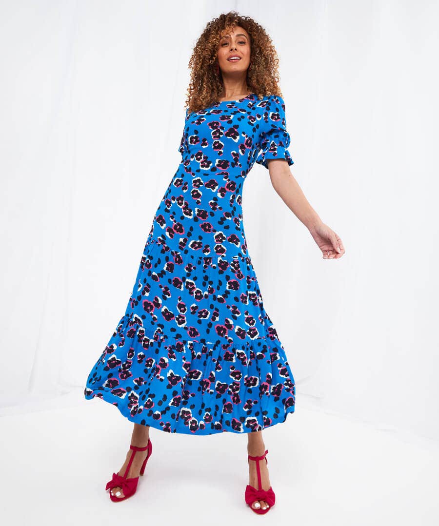 Sale Dresses | Women's Joe Browns Alluring Animal Dress Blue