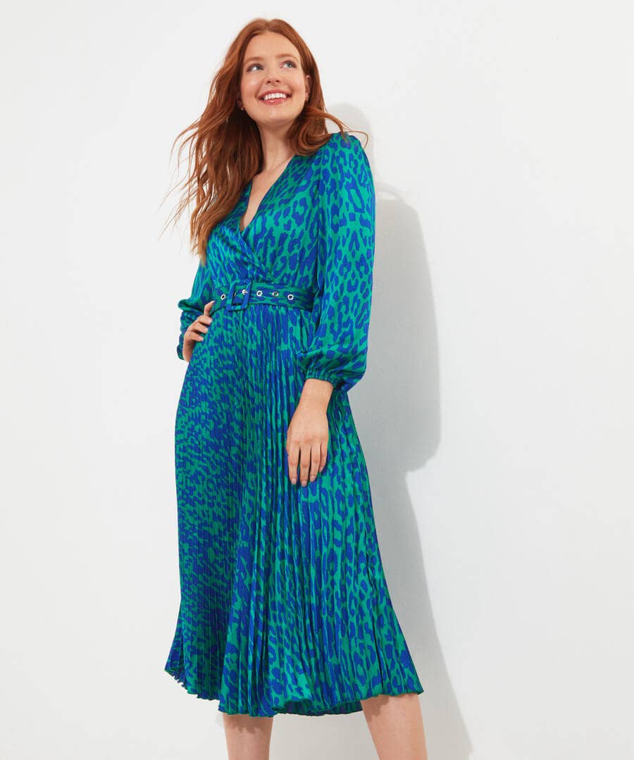 Shop Women's Collection | Midi Dresses | Maxi Dresses | Party Dresses | Occasion Outfits | Dresses | Sale Dresses | Top Picks | Top Picks | Top Picks | Top Picks | Top Picks | Women's | Women's Joe Browns Alluring Animal Satin Dress Multi