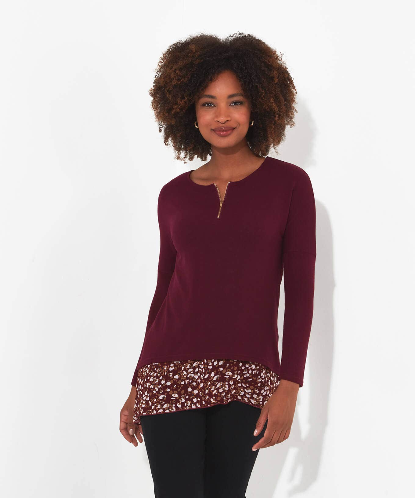 Tops, Tunics & Blouses | Sale Tops, Tunics & Blouses | Women's | Women's Joe Browns Animal Magic Tunic Top Berry