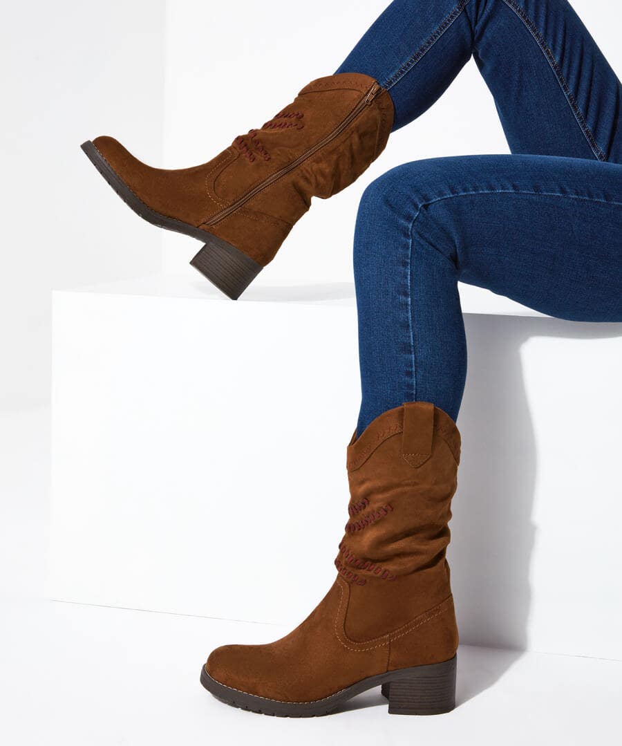 Boots & Shoes | Sale Boots & Shoes | Women's | Women's Joe Browns Austen Whipstitched Boots Tan