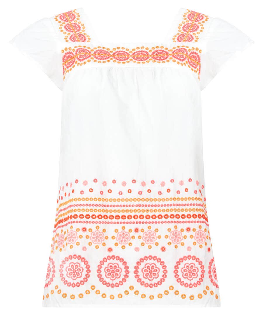 Sale Tops, Tunics & Blouses | Women's Joe Browns Beautiful Embroidered Top White