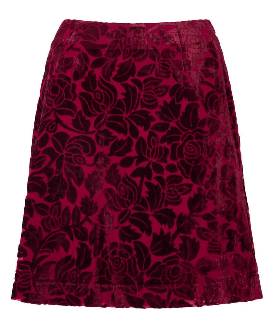 Occasion Outfits | Skirts | Sale Skirts | Top Picks | Women's | Women's Joe Browns Merry Christmas Skirt Berry