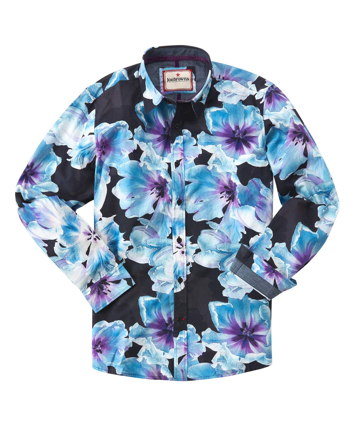 Shop Men's Collection | Funky Shirts | Shirts | Sale Shirts | Top Picks | Top Picks | Men，s | Men，s Joe Browns Bright And Bold Floral Shirt Black