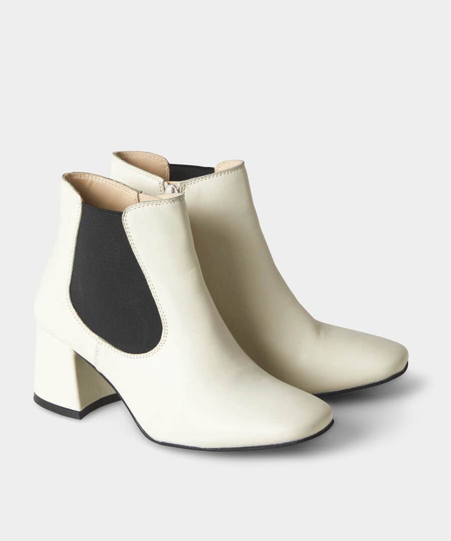 Sale Boots & Shoes | Women's Joe Browns Carefree Leather Chelsea Boots Winter White