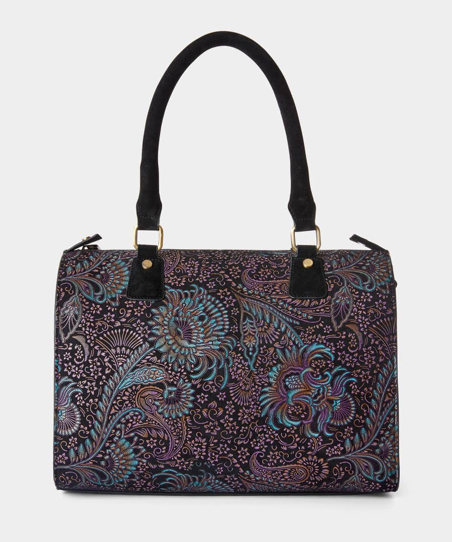 Handbags & Purses | Accessories & Jewellery | Women's | Women's Joe Browns Carmen Print Suede Weekender Bag Black Multi