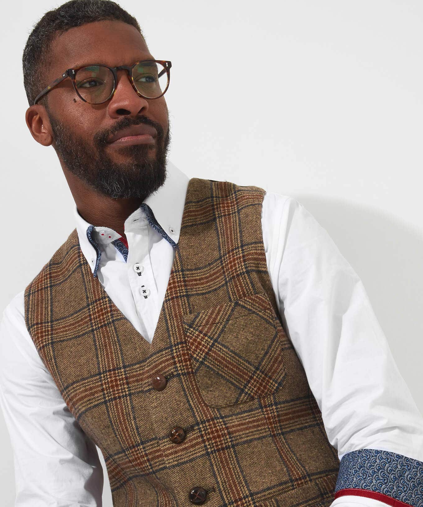 Waistcoats | Coats & Jackets | Sale Waistcoats | Men，s | Men，s | Men，s Joe Browns Charming Check Waistcoat Brown/Red / Green