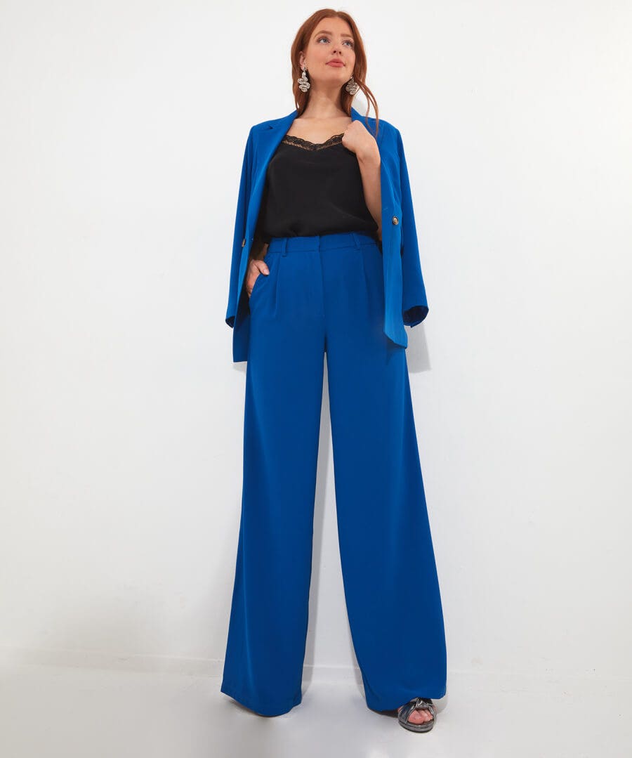 Shop Women's Collection | Occasion Outfits | Jeans & Trousers | Sale Jeans & Trousers | Top Picks | Top Picks | Women's | Women's Joe Browns Cobalt Trousers Blue