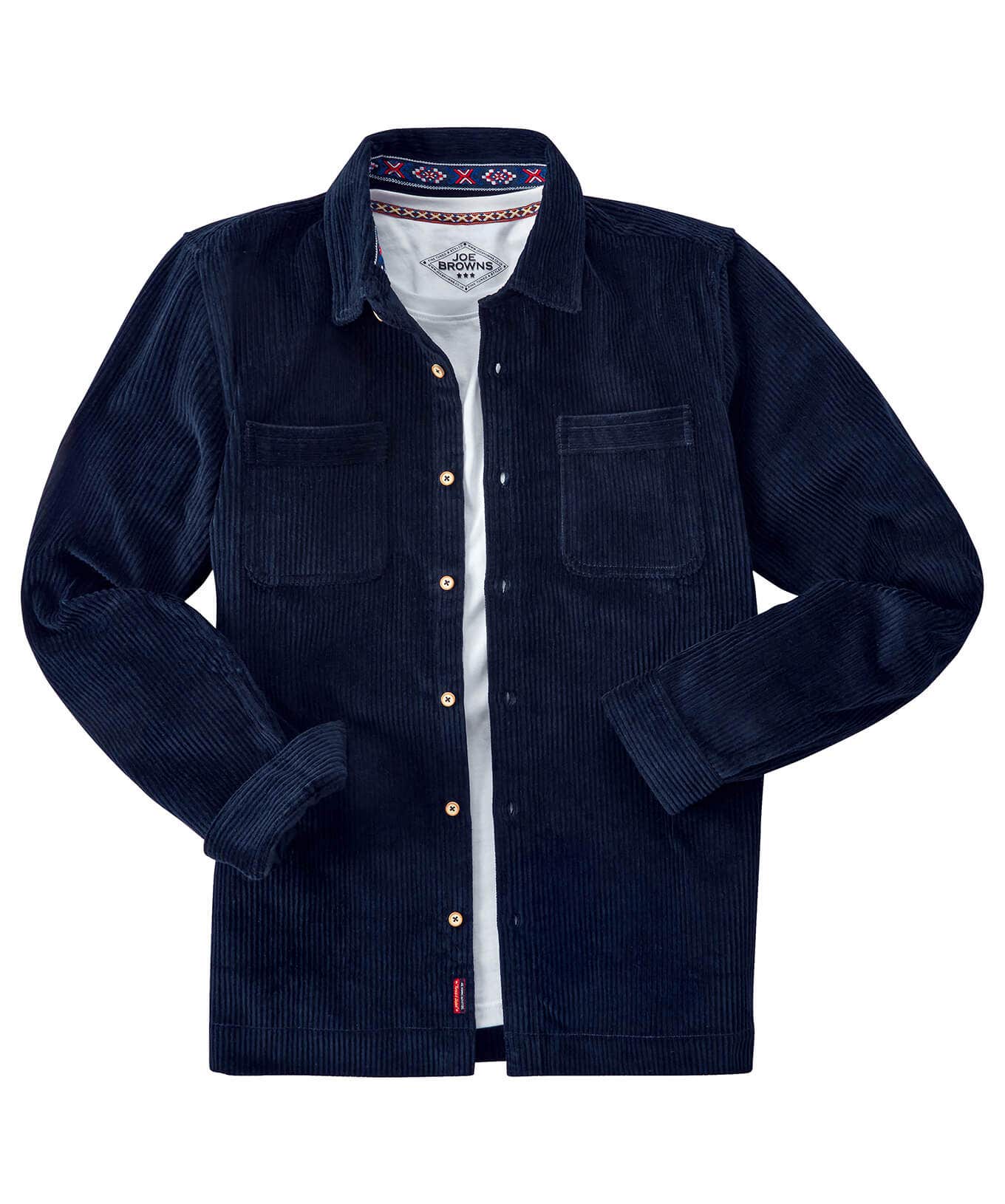 Shop Men's Collection | Work Shirts | Layering Essentials | Shirts | Top Picks | Top Picks | Men，s | Men，s Joe Browns Cool Cord Shacket Navy