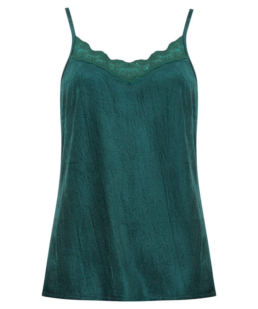 Occasion Outfits | Tops, Tunics & Blouses | Sale Tops, Tunics & Blouses | Top Picks | Women's | Women's Joe Browns Crushed Velour Cami Emerald