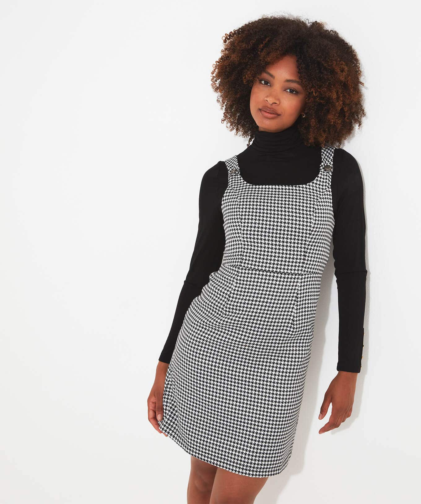 Shop Women's Collection | Vintage & Retro Dresses | Dresses | Sale Dresses | Top Picks | Top Picks | Women's | Women's Joe Browns Daring Dogtooth Dress Black/White