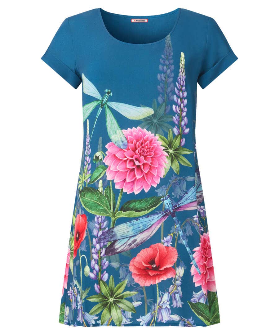 Sale Tops, Tunics & Blouses | Women's Joe Browns Darling Dragonfly Tunic Blue