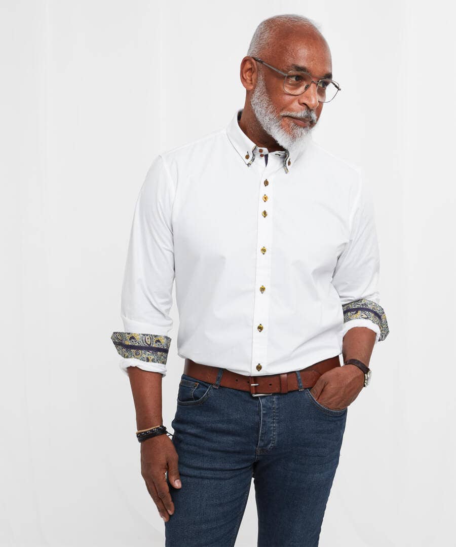 Shop Men's Collection | Work Shirts | Men's Tailoring | Shirts | Sale Shirts | Top Picks | Top Picks | Top Picks | Men，s | Men，s Joe Browns Deadly Dapper Shirt White