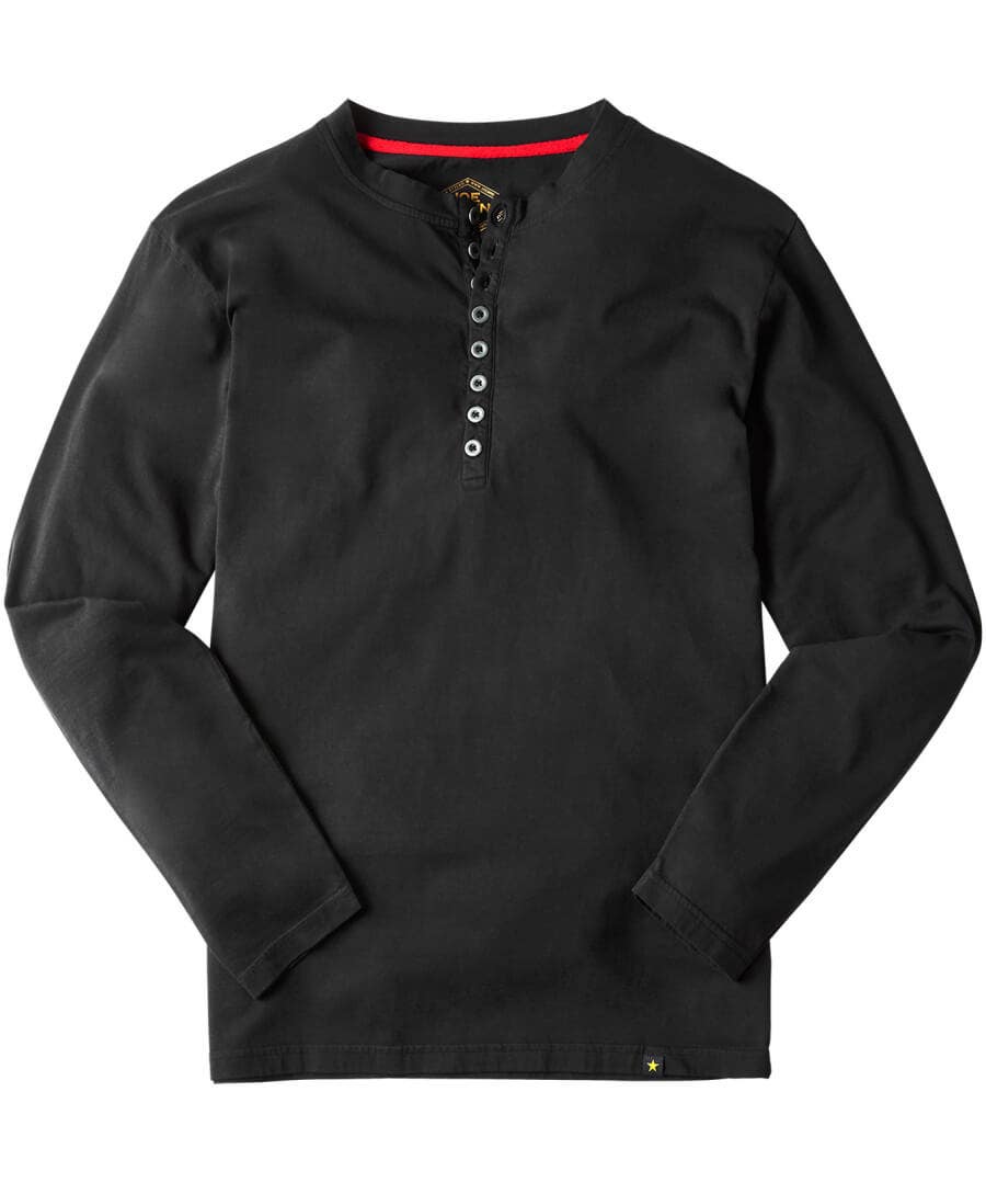 Plain Tops & T-Shirts | Henley Tops | Hoodies & Sweatshirts | Layering Essentials | Tops & T-Shirts | Top Picks | Men，s | Men，s | Men，s | Men，s Joe Browns Distinctive Henley Black / Khaki