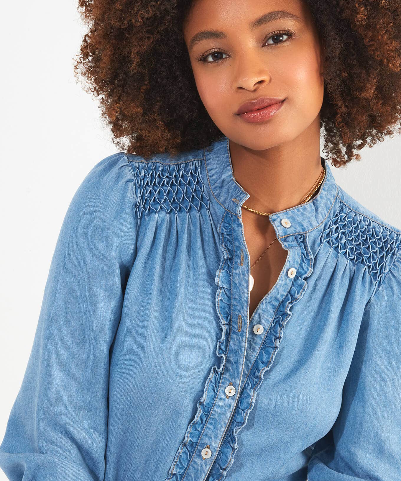 Denim Styles | Tops, Tunics & Blouses | Sale Tops, Tunics & Blouses | Women's | Women's | Women's Joe Browns Dixie Denim Blouse Blue