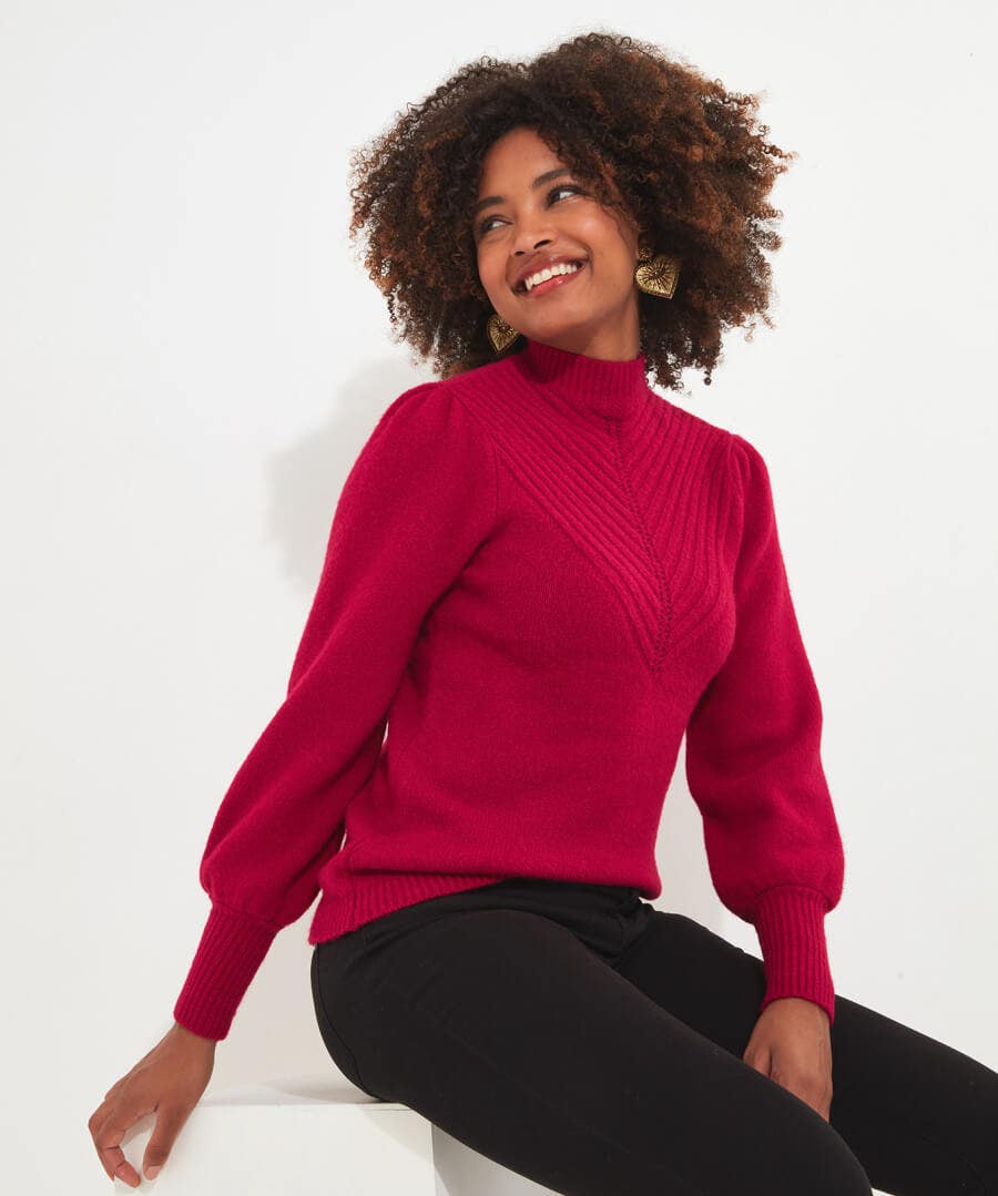 Shop Women's Collection | Cardigans & Coatigans | Sale Knitwear & Jumpers | Top Picks | Top Picks | Women's Joe Browns Dress To Impress Jumper Red