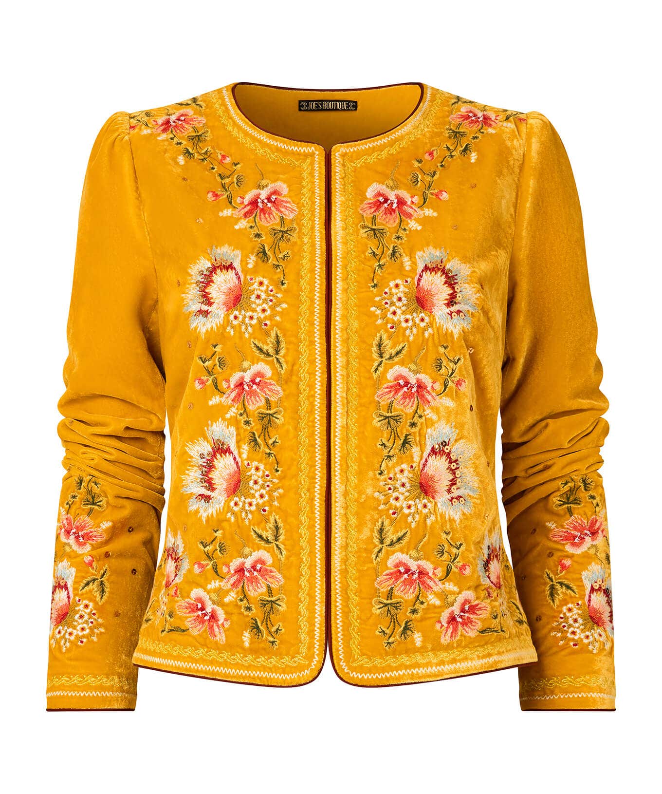 Coats & Jackets | Shop Blazers | Sale Coats & Jacket | Women's | Women's | Women's Joe Browns Elegantly Embroidered Boutique Jacket Yellow