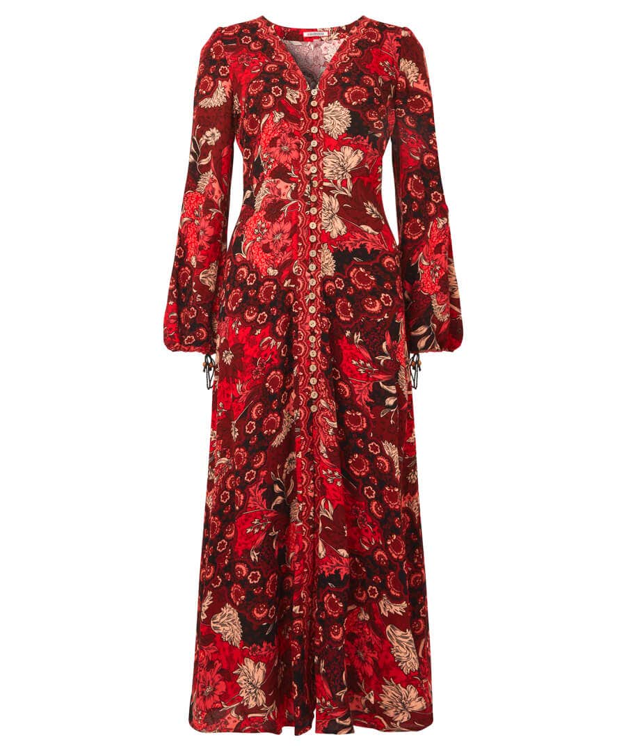 Shop Women's Collection | Boho Dresses | Party Dresses | Occasion Outfits | Petite | Dresses | Top Picks | Top Picks | Top Picks | Top Picks | Women's | Women's Joe Browns Evie Boho Dress Red / Multi