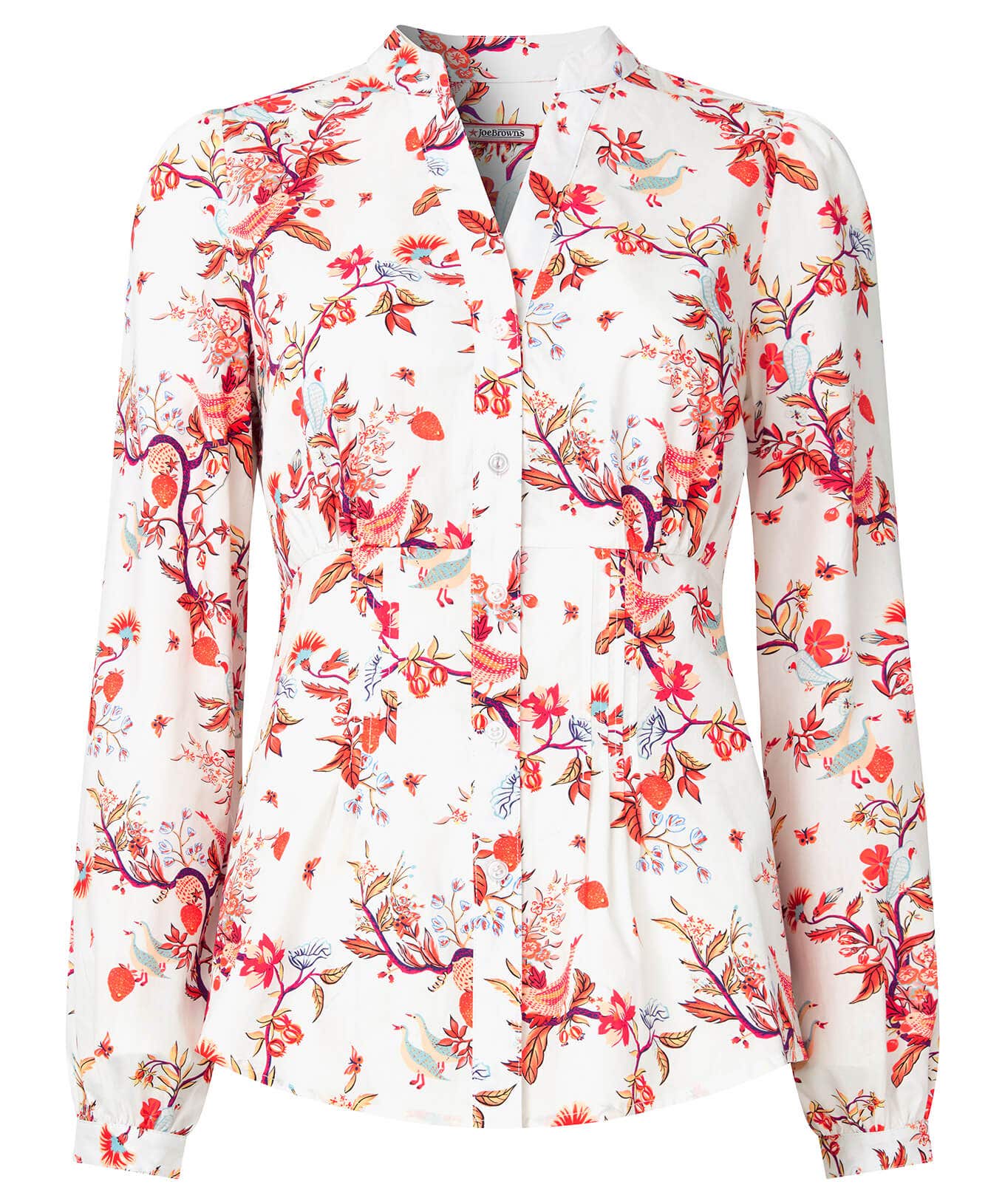 Tops, Tunics & Blouses | Sale Tops, Tunics & Blouses | Women's | Women's Joe Browns Exotic Birds Shirt White