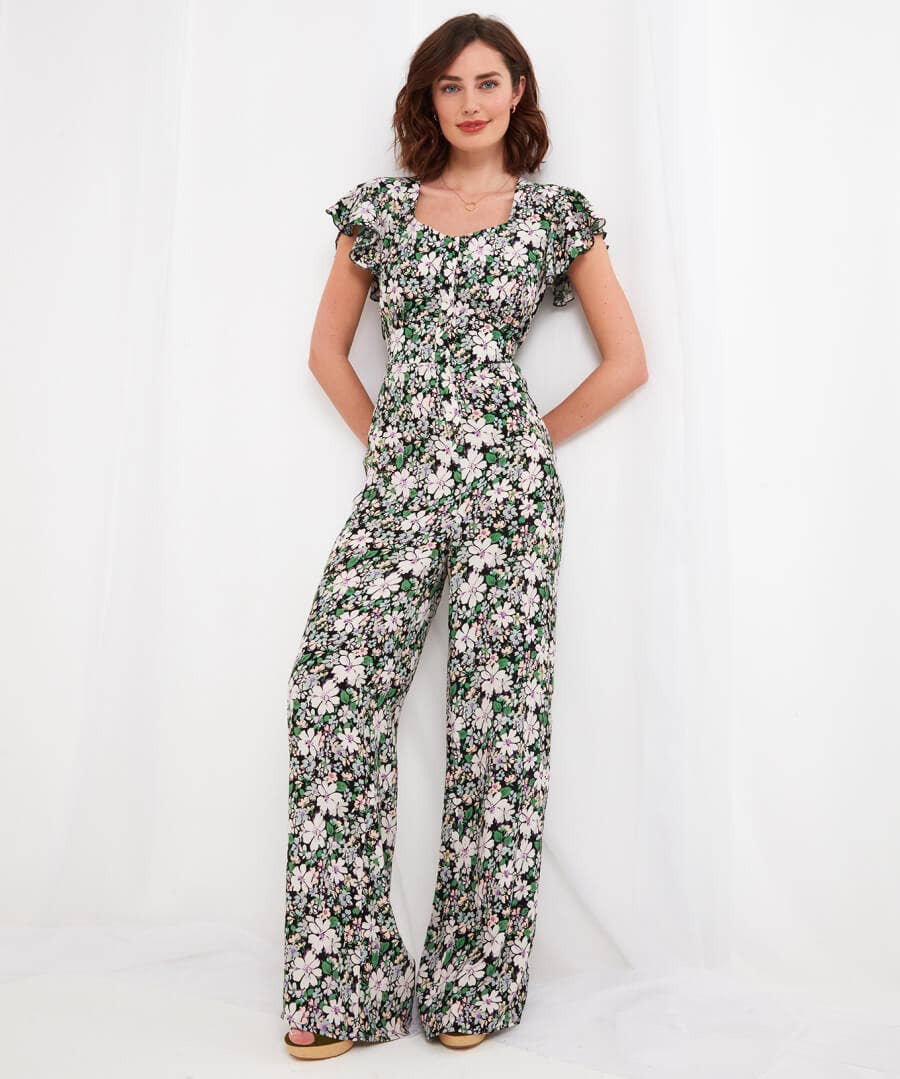 Sale Jumpsuits | Sale Jeans & Trousers | Women's | Women's Joe Browns Fabulous Flora Jumpsuit Multi