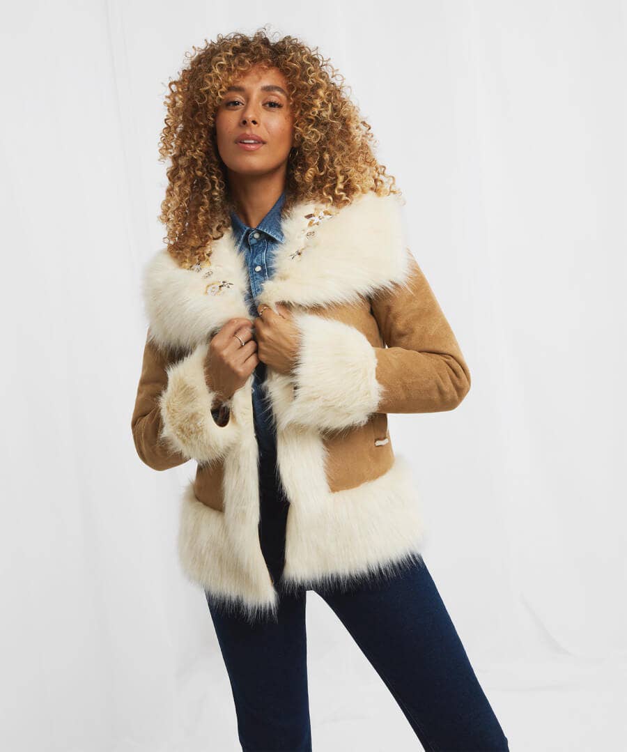 Shop Women's Collection | Coats & Jackets | Sale Coats & Jacket | Top Picks | Women's | Women's Joe Browns Fantastic Faux Fur Coat Natural