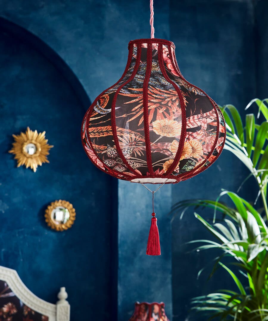 Living Room | Bedroom | Endless Sunsets | Floral Décor | Nature Décor | Lighting & Lamps | Home | Home | Home | Home | Home | Home Joe Browns Fantastically Floral Mesh Pendant Shade Multi