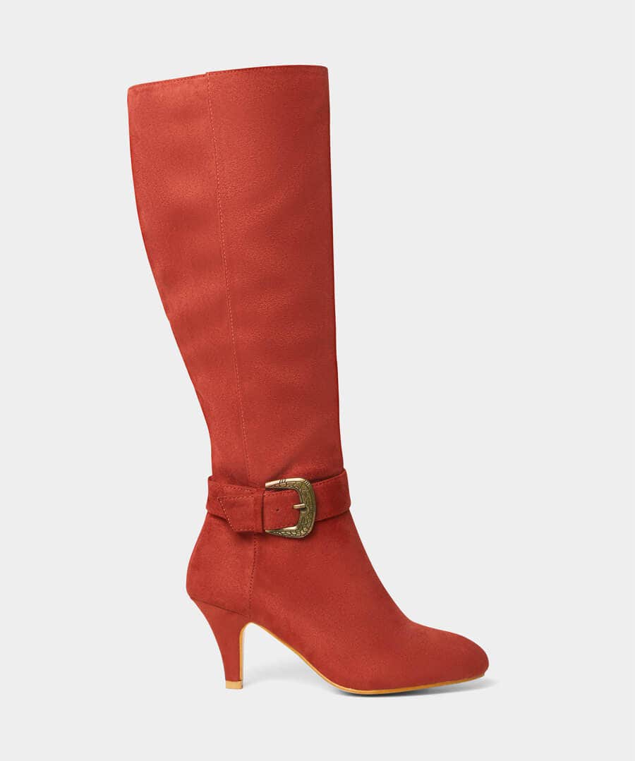 Knee High Boots | Party Footwear | Boots & Shoes | Sale Boots & Shoes | Top Picks | Top Picks | Women's | Women's Joe Browns Feeling Fabulous Boots Burnt Orange