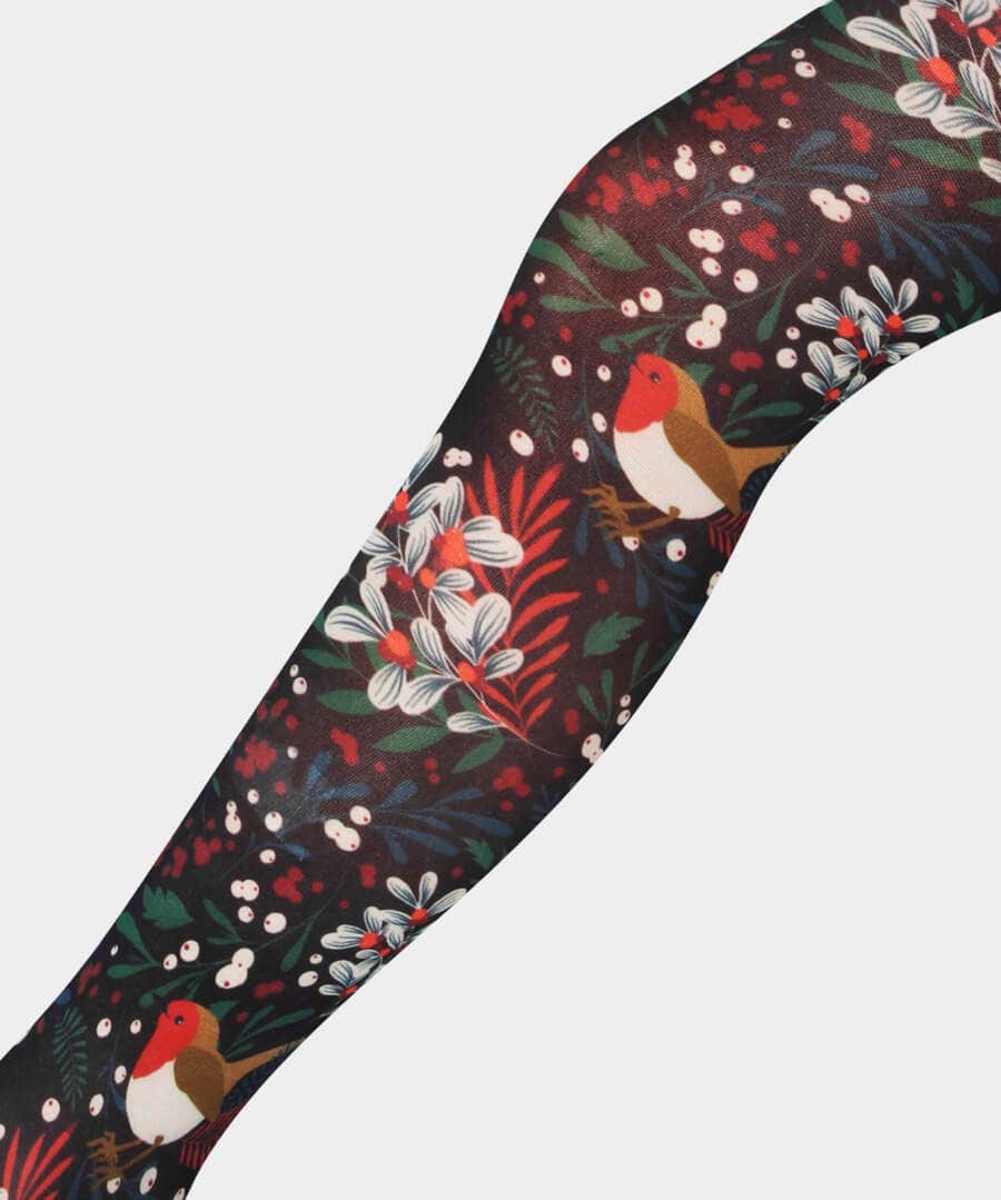 Gifts | Accessories & Jewellery | Half Price Christmas Styles | Sale Accessories & Jewellery | Women's | Women's | Women's | Women's Joe Browns Festive Robin Tights Black Multi