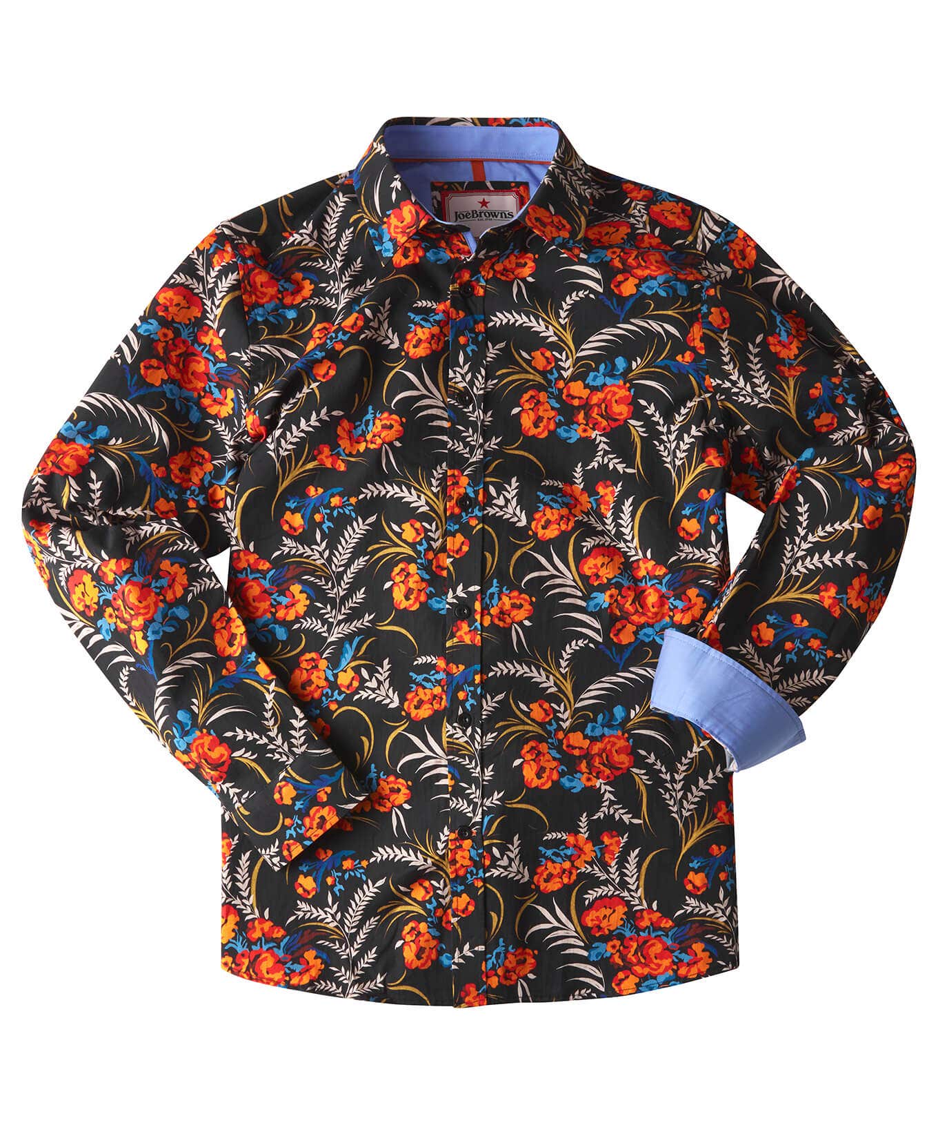 Shop Men's Collection | Funky Shirts | Shirts | Sale Shirts | Top Picks | Top Picks | Men，s | Men，s Joe Browns Fiery Fun Floral Shirt Black