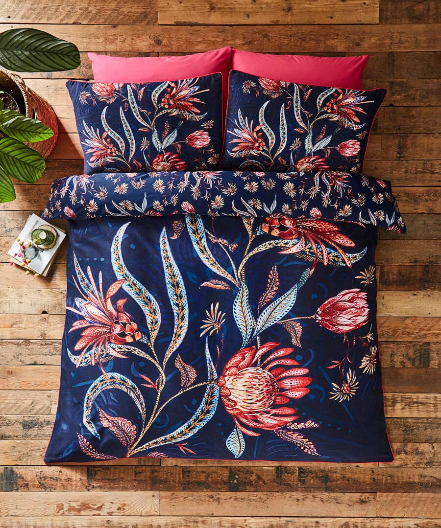 Bedroom | Endless Sunsets | Floral Décor | Nature Décor | Bedding | Home | Home | Home | Home | Home Joe Browns Flamboyant Florals Reversible Bed Set Navy