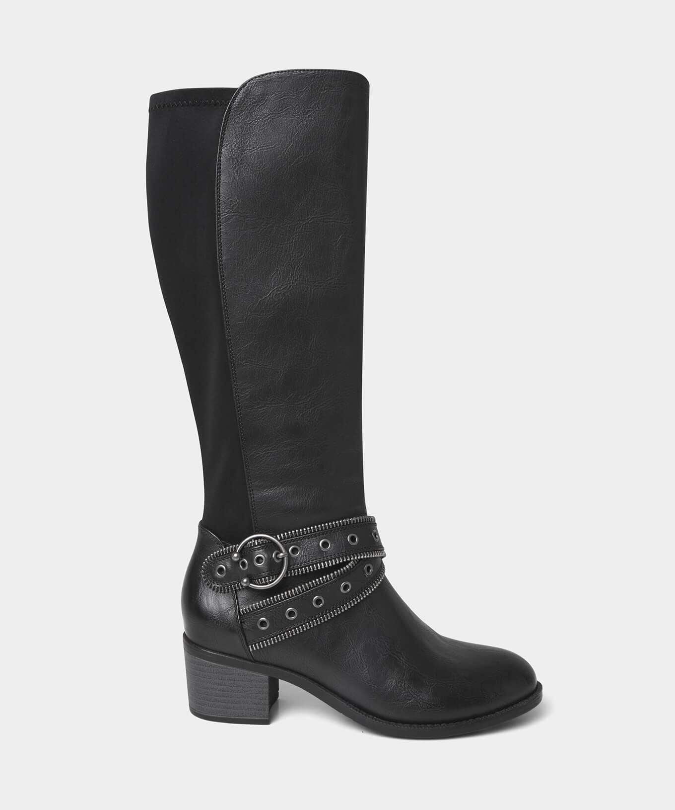 Knee High Boots | Boots & Shoes | Sale Boots & Shoes | Top Picks | Women's | Women's Joe Browns Free Rebel Zip Detail Boots Black