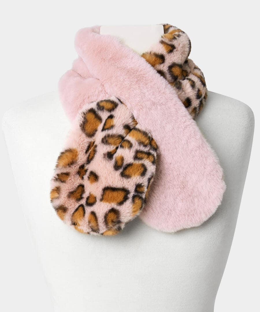 Sale Gifts | Sale Accessories & Jewellery | Women's | Women's Joe Browns Frivolous Faux Fur Collar Scarf Pink Multi