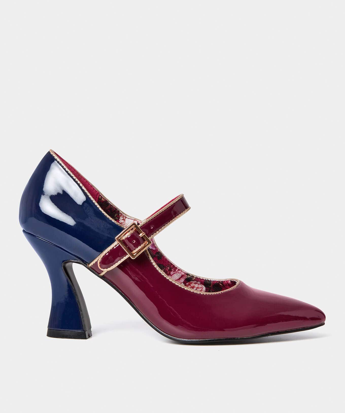 Party Footwear | Boots & Shoes | Sale Boots & Shoes | Top Picks | Women's | Women's Joe Browns Game Changer Patent Shoes Claret/Navy