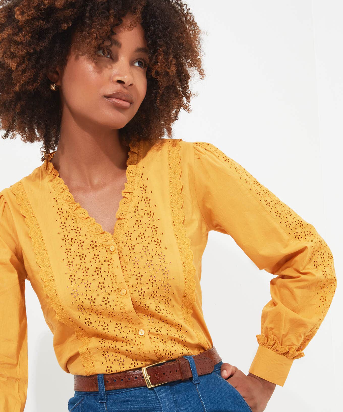 Tops, Tunics & Blouses | Sale Tops, Tunics & Blouses | Women's | Women's Joe Browns Gorgeous Broderie Blouse Yellow