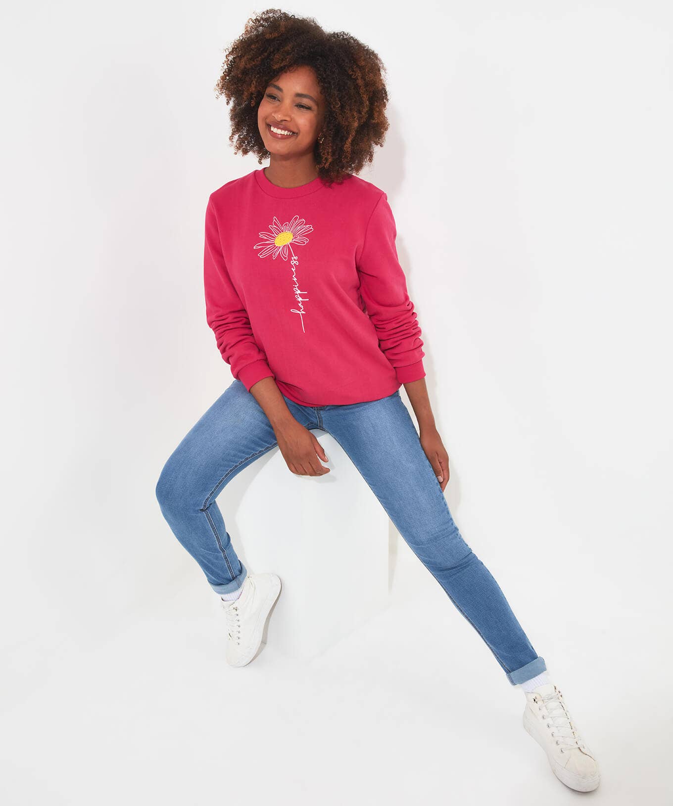 Tops, Tunics & Blouses | Sale Tops, Tunics & Blouses | Women's | Women's Joe Browns Happy Times Sweatshirt Magenta