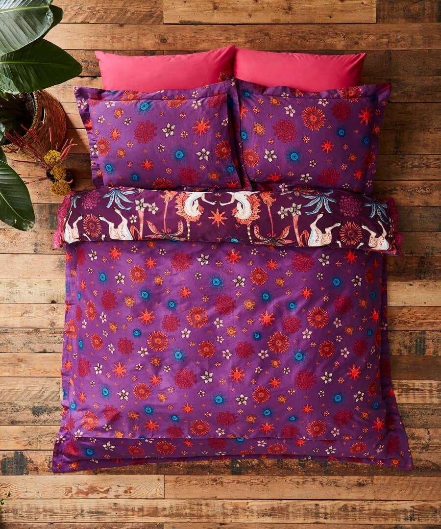 Bedroom | Endless Sunsets | Nature Décor | Animal Décor | Bedding | Home | Home | Home | Home | Home Joe Browns Hypnotic Horses Reversible Bed Set Aubergine