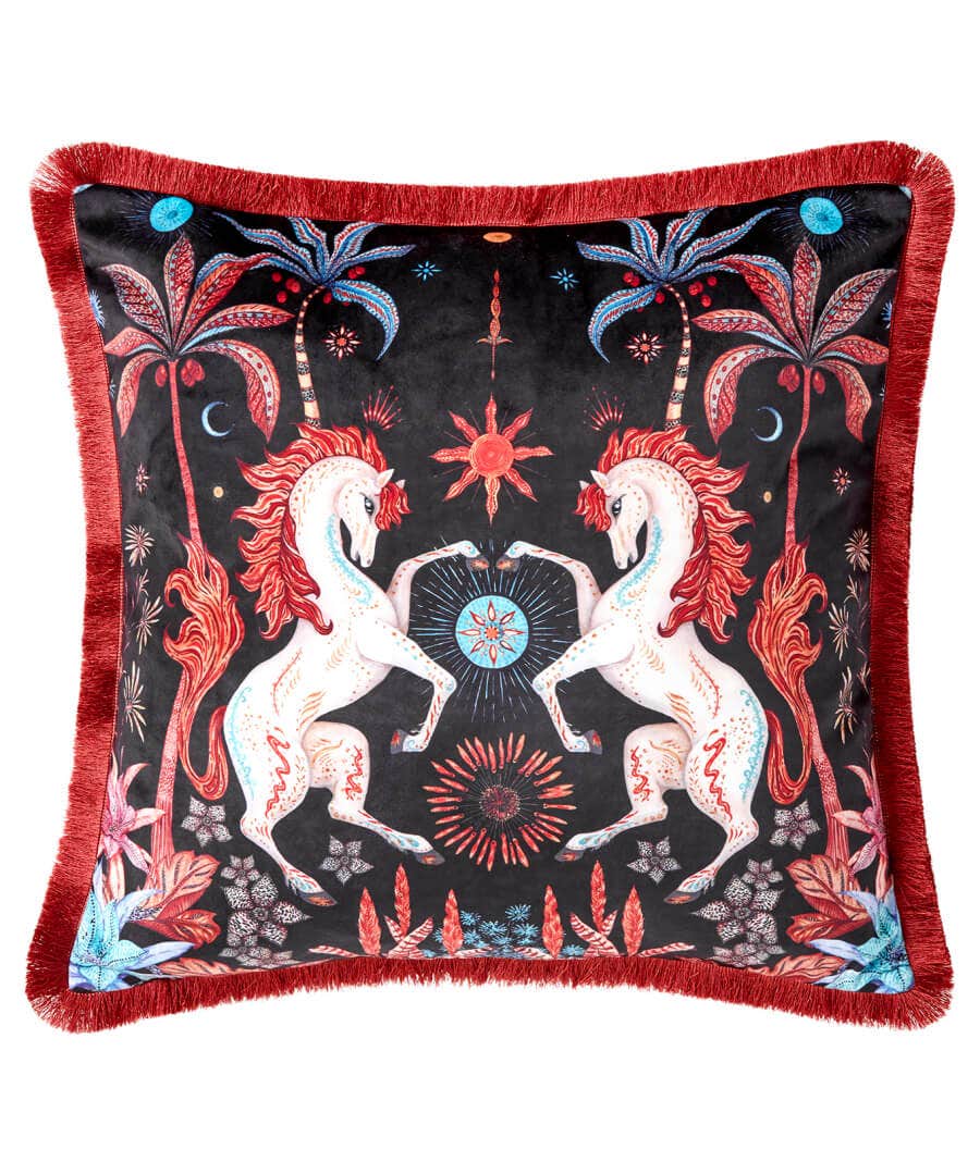 Living Room | Bedroom | Endless Sunsets | Nature Décor | Animal Décor | Cushions & Throws | Home | Home | Home | Home | Home | Home Joe Browns Hypnotic Horses Reversible Cushion Multi