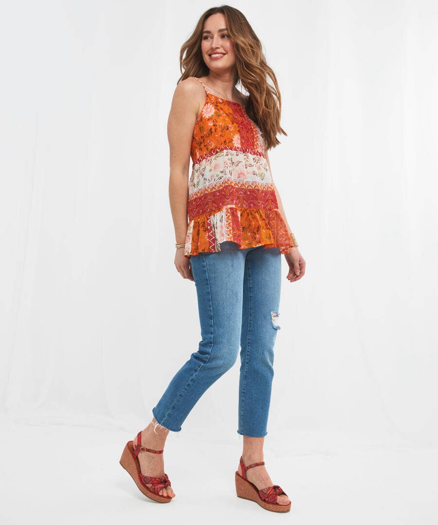 Sale Tops, Tunics & Blouses | Women's Joe Browns Indian Summer Top Orange