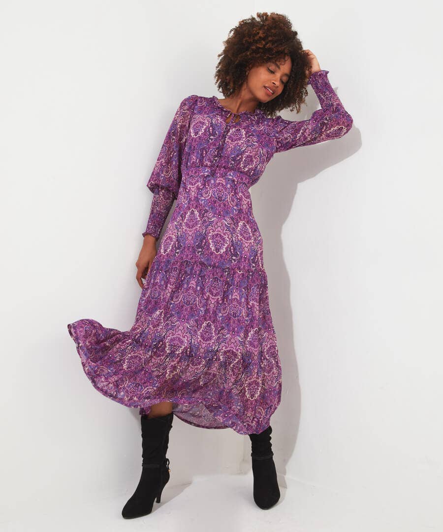 Shop Women's Collection | Vintage & Retro Dresses | Maxi Dresses | Boho Dresses | Party Dresses | Occasion Outfits | Dresses | Sale Dresses | Top Picks | Top Picks | Top Picks | Top Picks | Top Picks | Top Picks | Women's | Women's Joe Browns Iris Boho Dress Purple