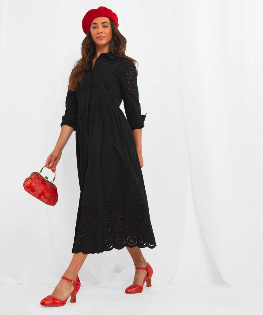 Sale Dresses | Women's Joe Browns Joe's Must Have Broderie Dress Black