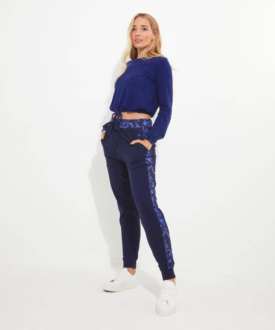 Pyjamas & Loungewear | Jeans & Trousers | Sale Pyjamas & Loungewear | Sale Jeans & Trousers | Women's | Women's | Women's | Women's Joe Browns Joyful Jog Pants Blue