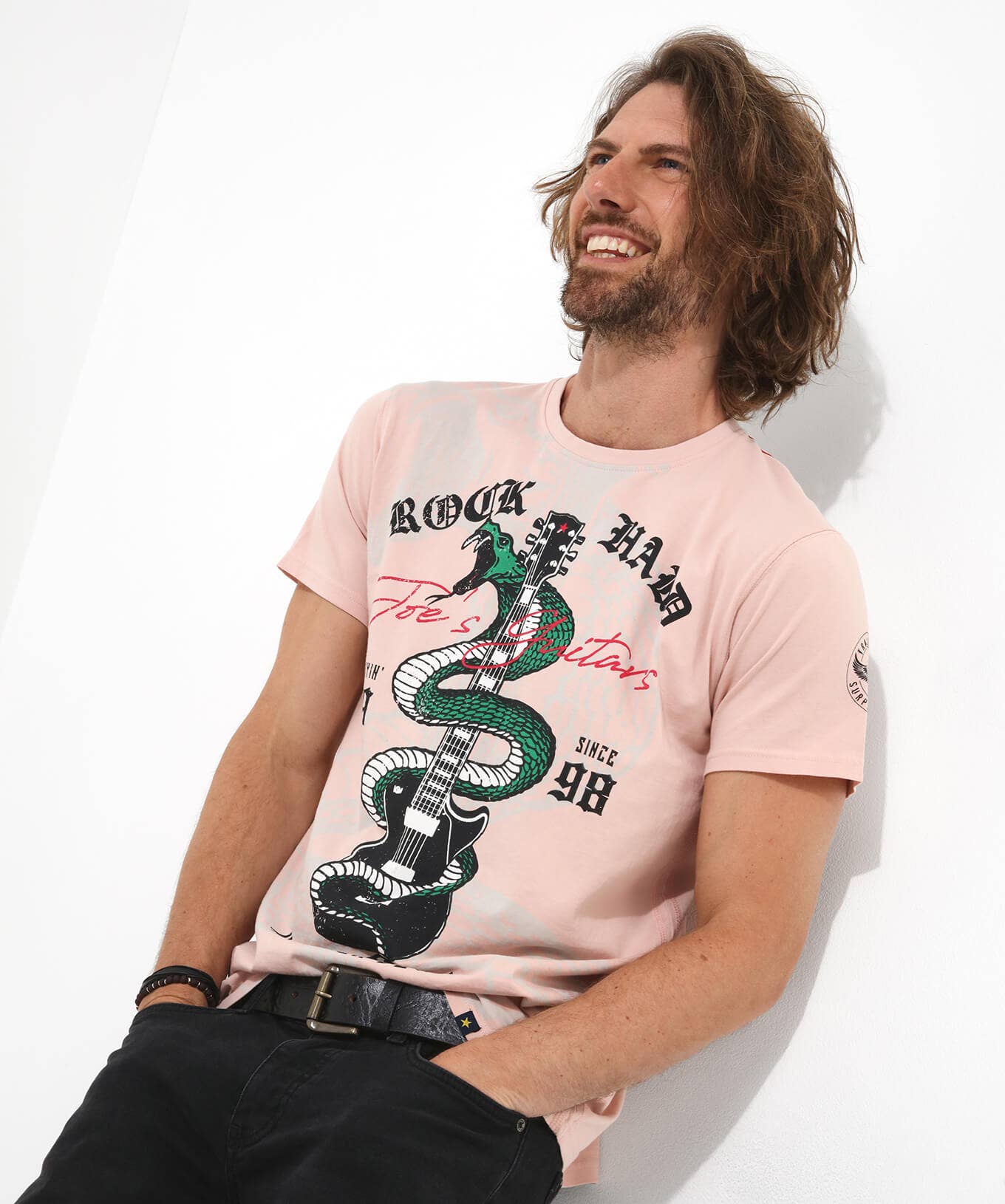 Shop Men's Collection | Graphic T-Shirts | Tops & T-Shirts | Sale Tops & T-Shirts | Top Picks | Top Picks | Men，s | Men，s Joe Browns King Cobra Tee Pink