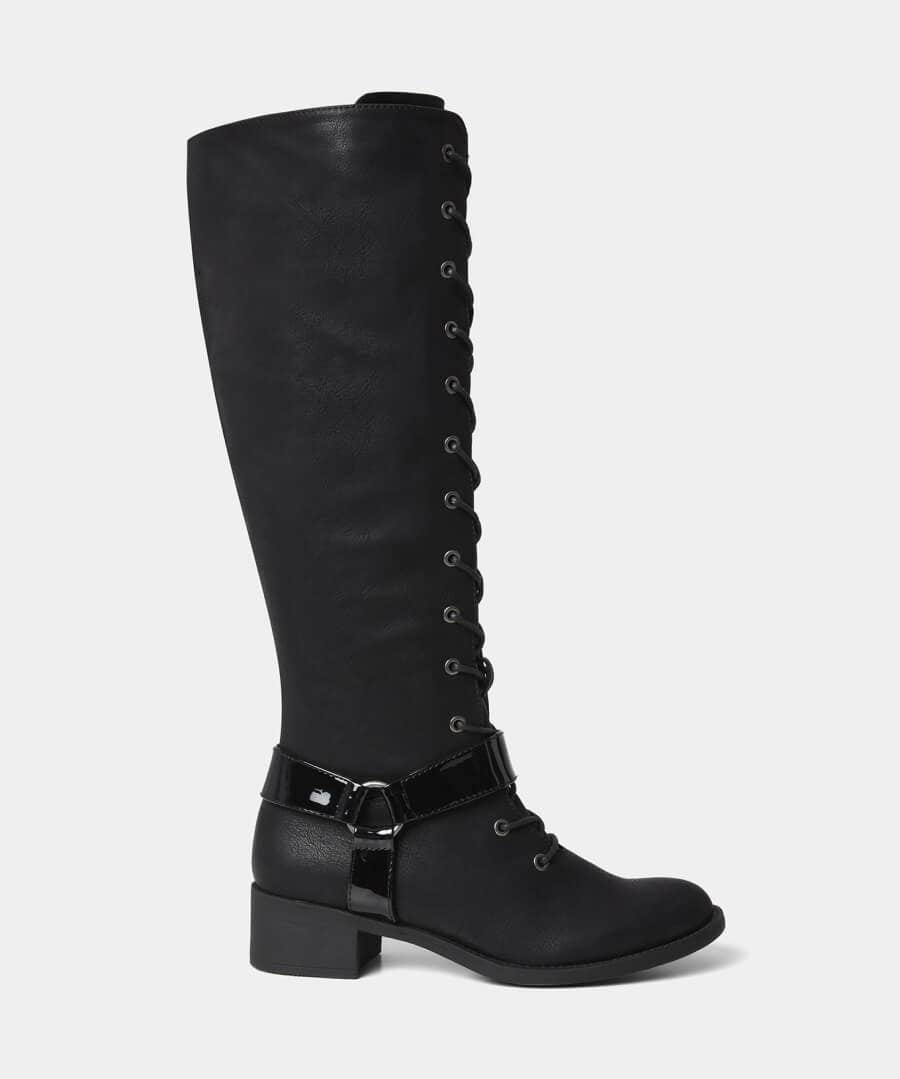 Knee High Boots | Boots & Shoes | Top Picks | Women's Joe Browns Liberty Street Lace Up Boots Black