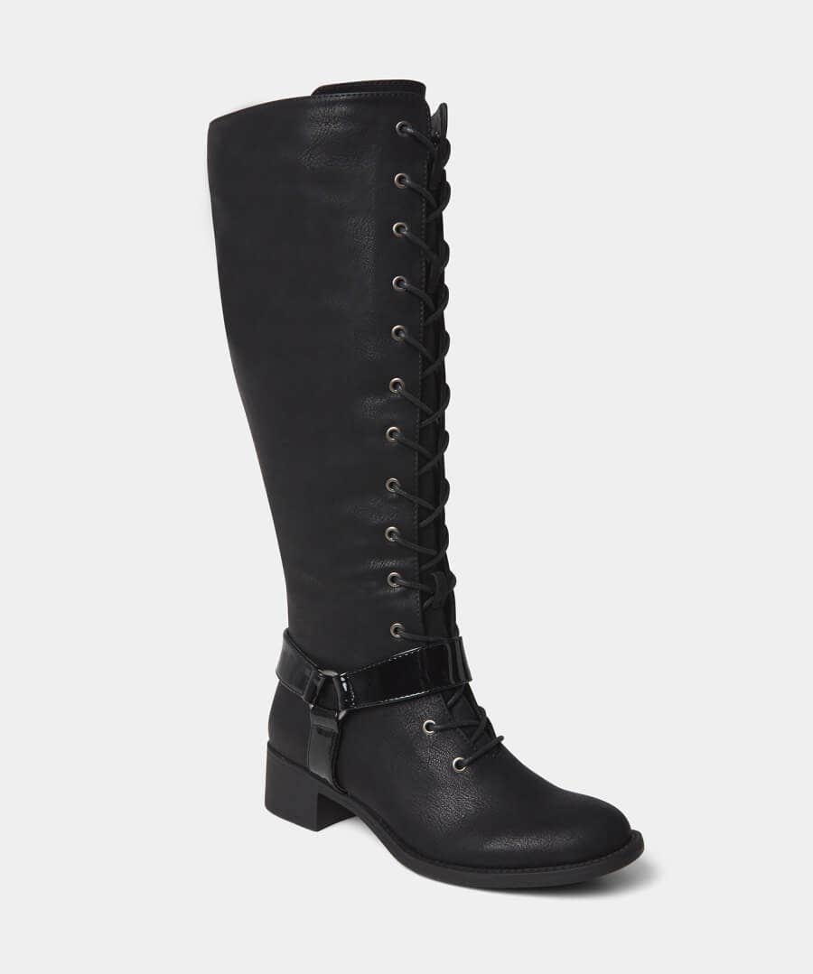 Knee High Boots | Boots & Shoes | Top Picks | Women's Joe Browns Liberty Street Lace Up Boots Black