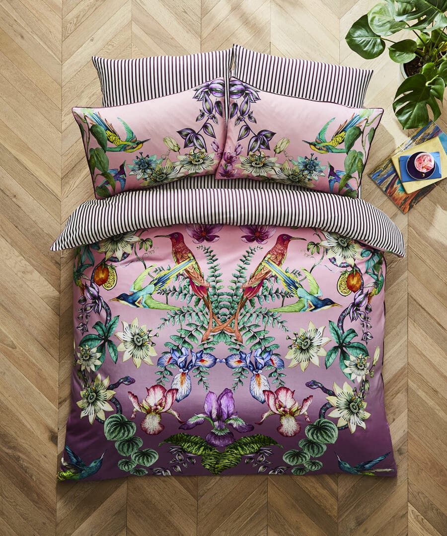 Bedroom | Floral Décor | Nature Décor | Bedding | Home | Home | Home | Home Joe Browns Marvellous Mirrored Bird Reversible Bed Set Multi