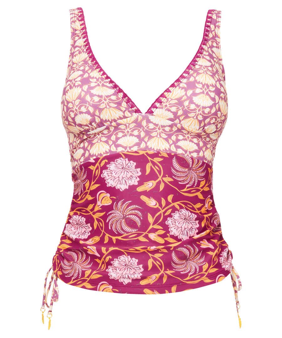 Swimwear | Women's Joe Browns Mexicano Boho Tankini Top Raspberry Multi