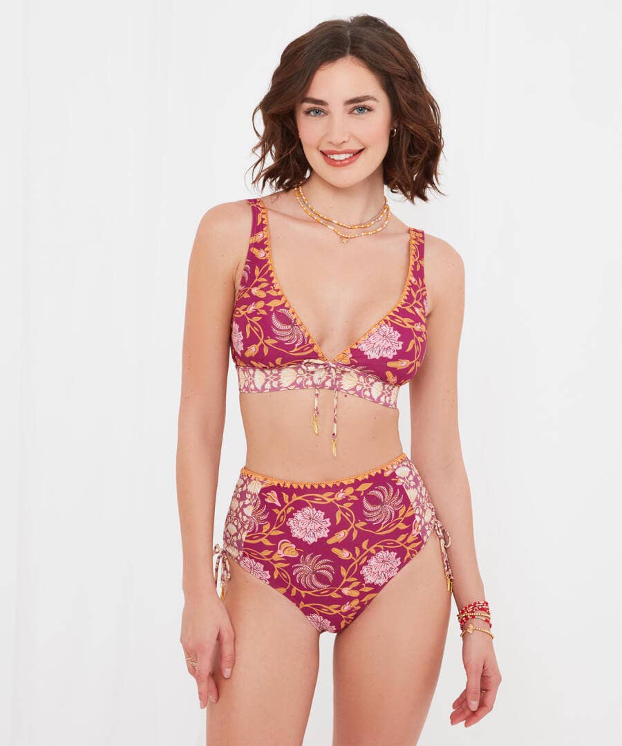 Swimwear | Women's Joe Browns Mexicano Boho Waist Briefs Raspberry Multi