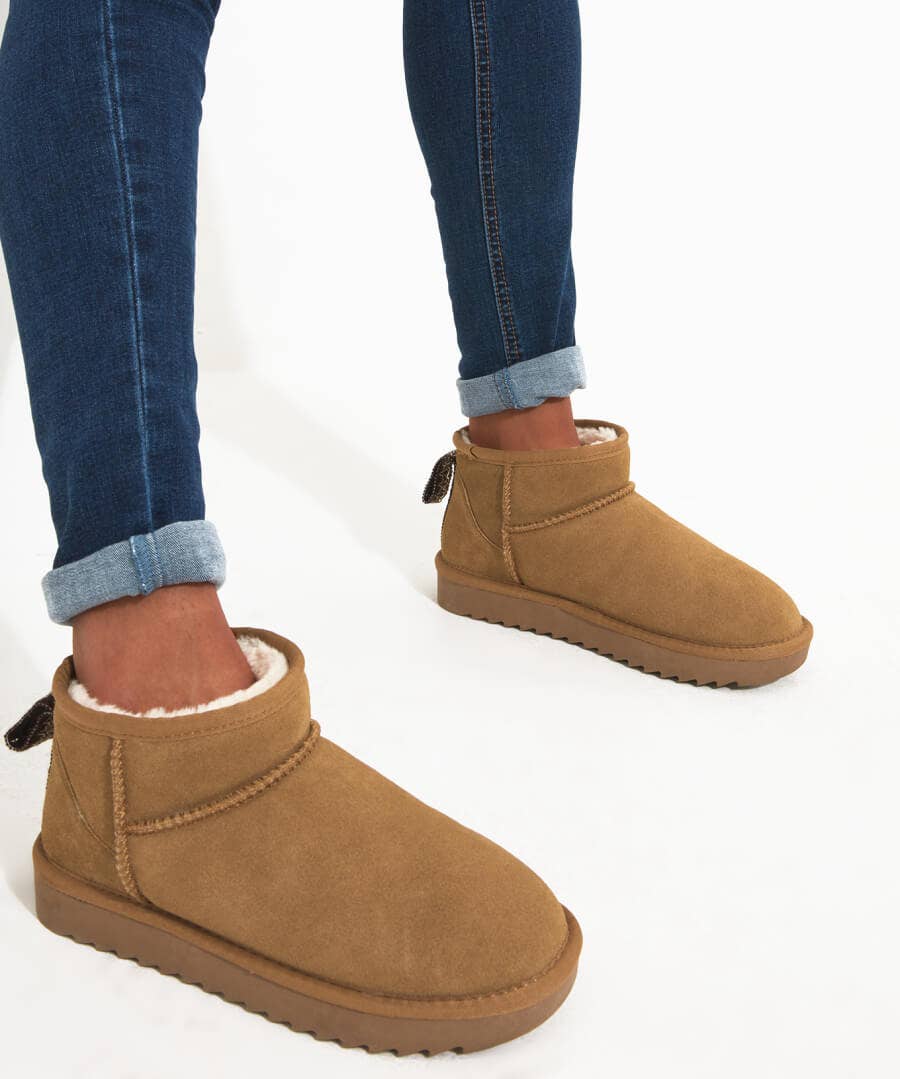 Ankle Boots | Gifts | Boots & Shoes | Top Picks | Women's | Women's Joe Browns Mini Snug Suede Boots Tan