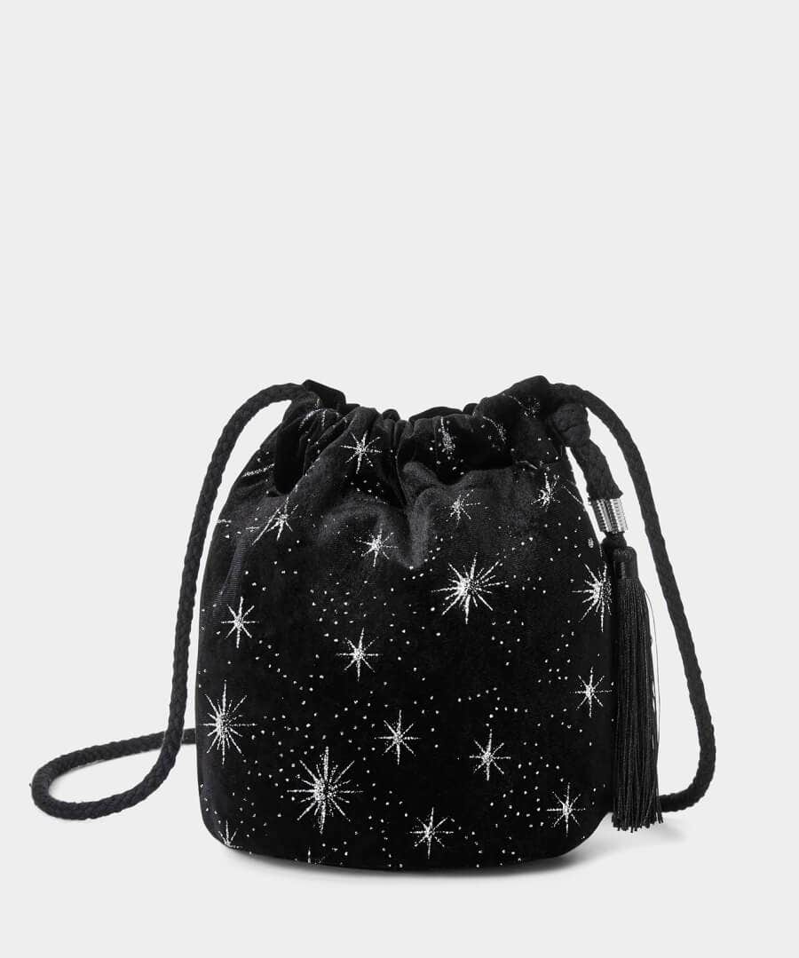 Gifts | Handbags & Purses | Accessories & Jewellery | Sale Handbags & Purses | Women's | Women's | Women's | Women's Joe Browns Night Star Velvet Bag Black Multi